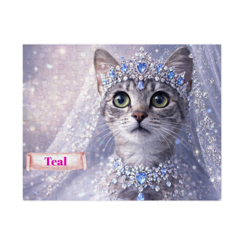 Princess Cat Jigsaw Puzzle with Tin (10