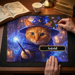 Magic Cat Jigsaw Puzzle with Tin (10"x8")