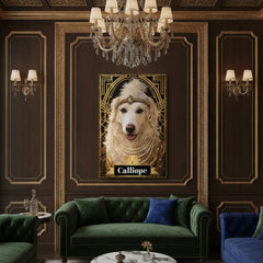The Great Dogsby Lady Canvas Portrait