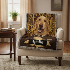 The Great Dogsby Gentledogs- Heirloom Woven Blanket (60" x 80")