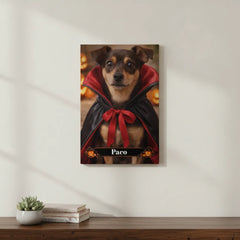 Cutie Vampire Dog - Canvas