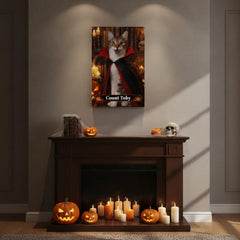 Cutie Vampire Cat  Canvas Portrait