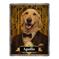 The Great Dogsby Gentledogs- Heirloom Woven Blanket (60" x 80")