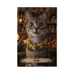 Herb Apothecary Cat - Canvas