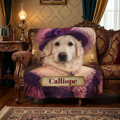 Fancy Lady Dog Arctic Fleece Blanket