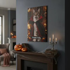 Cutie Vampire Cat  Canvas Portrait