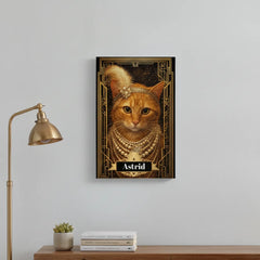 The Great Catsby Lady Canvas Portrait