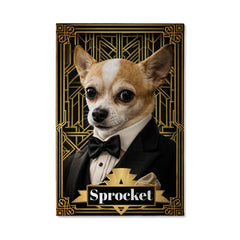 The Great Dogsby Gentledog Canvas Portrait