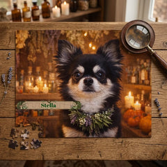The Apothecary Dog Jigsaw Puzzle with Tin (10"x8")