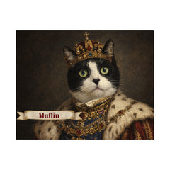 Renaissance King Cat Jigsaw Puzzle with Tin (10"x8")