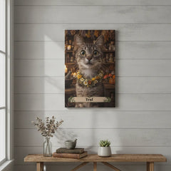 Herb Apothecary Cat - Canvas