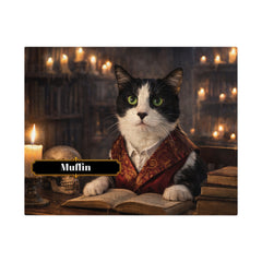 The Haunted Library Cat Jigsaw Puzzle with Tin (10"x8")