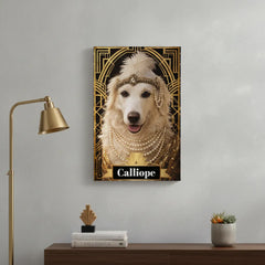 The Great Dogsby Lady Canvas Portrait