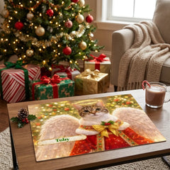 Christmas Angel Cat Jigsaw Puzzle with Tin (10"x8")