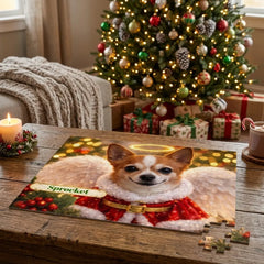 Angel Dog Jigsaw Puzzle with Tin (10"x8")
