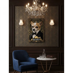 The Great Dogsby Gentledog Canvas Portrait