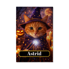 Wizard Cat Canvas Portrait