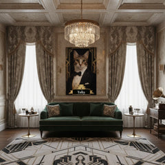 The Great Catsby Gentlecat  Canvas Portrait