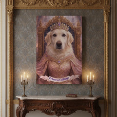 Princess Dog Royal Canvas Portrait
