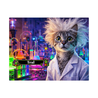 Mad Scientist Cat Jigsaw Puzzle with Tin (10