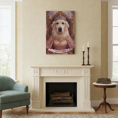 Princess Dog Royal Canvas Portrait