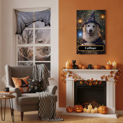 Wizard Dog Canvas Portrait
