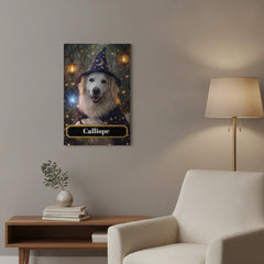 Wizard Dog Canvas Portrait