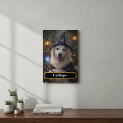 Wizard Dog Canvas Portrait