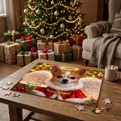 Angel Dog Jigsaw Puzzle with Tin (10"x8")