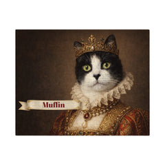 Renaissance Queen Cat Jigsaw Puzzle with Tin (10"x8")