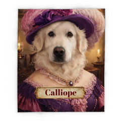 Fancy Lady Dog Arctic Fleece Blanket