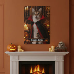 Cutie Vampire Cat  Canvas Portrait