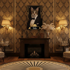 The Great Catsby Gentlecat  Canvas Portrait