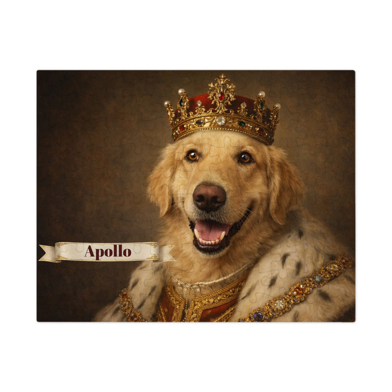 Renaissance King Dog Jigsaw Puzzle with Tin (10