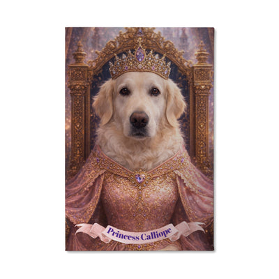 Princess Dog Royal Canvas Portrait