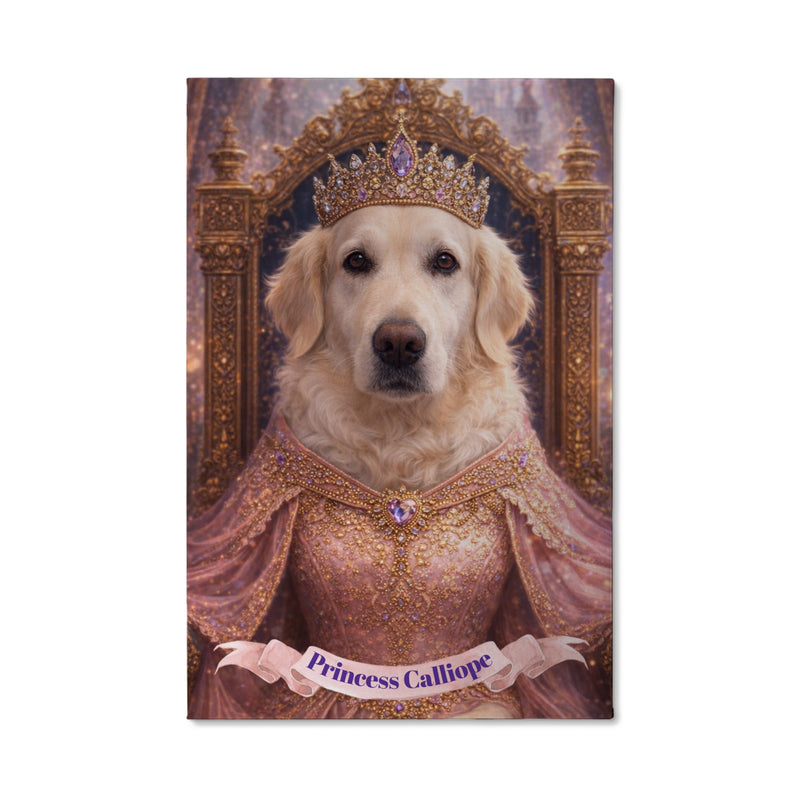 Princess Dog Royal Canvas Portrait