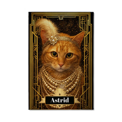 The Great Catsby Lady Canvas Portrait