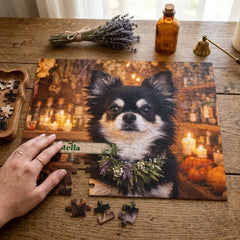 The Apothecary Dog Jigsaw Puzzle with Tin (10"x8")