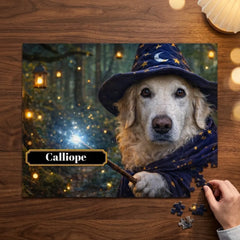 Magic Dog Portrait Jigsaw Puzzle with Tin (10"x8")